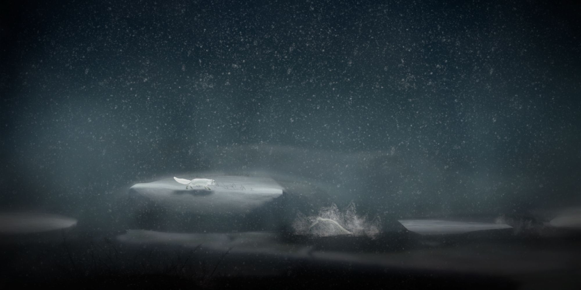 Never Alone Screenshot Of Polar Bear Drowning