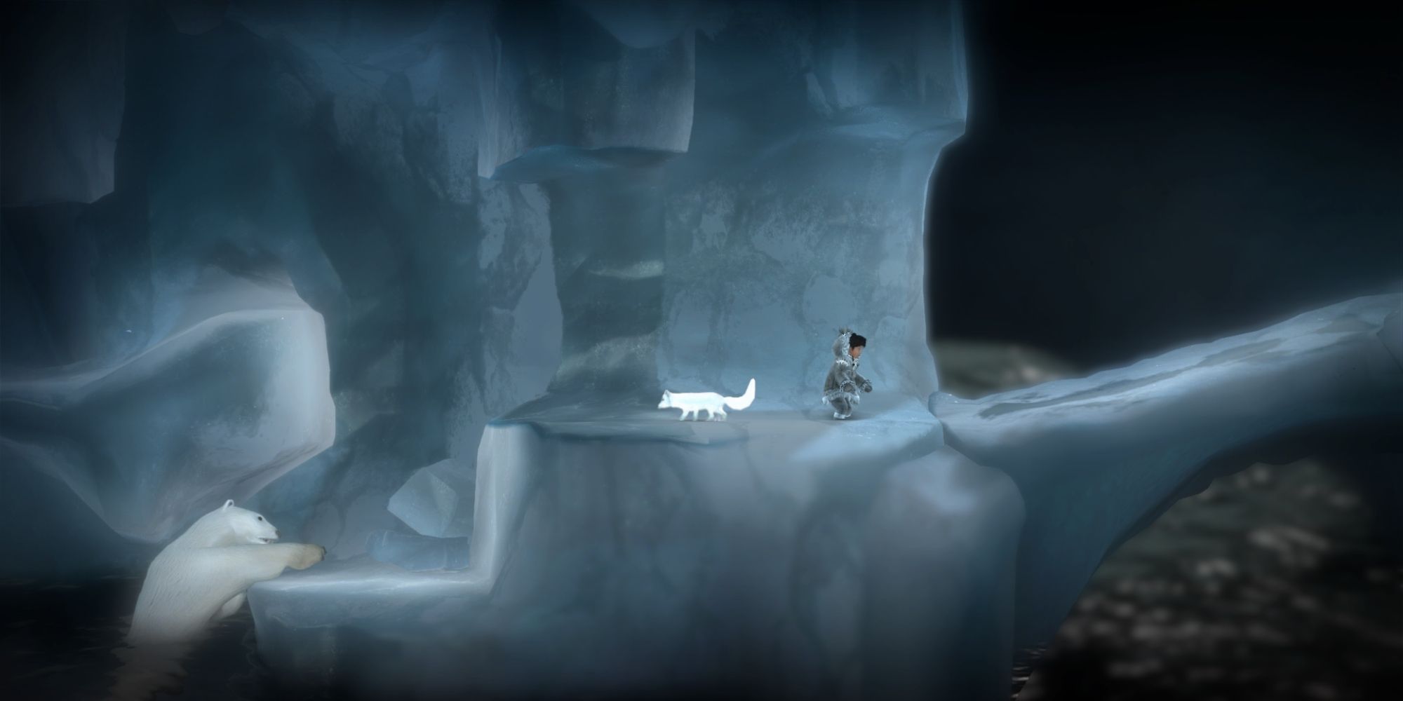 Never Alone Screenshot Of Polar Bear Lair Exit