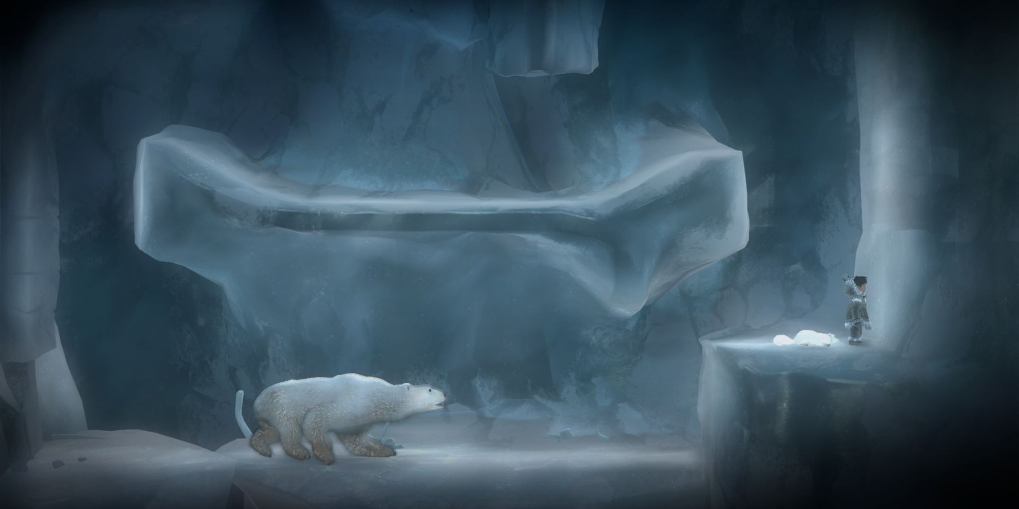 Never Alone Screenshot Of Polar Bear Lair
