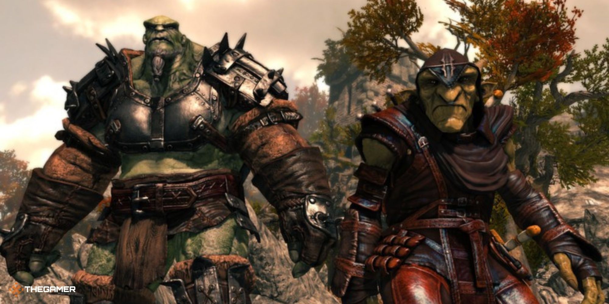 Of Orcs And Men - orc on left, goblin on right