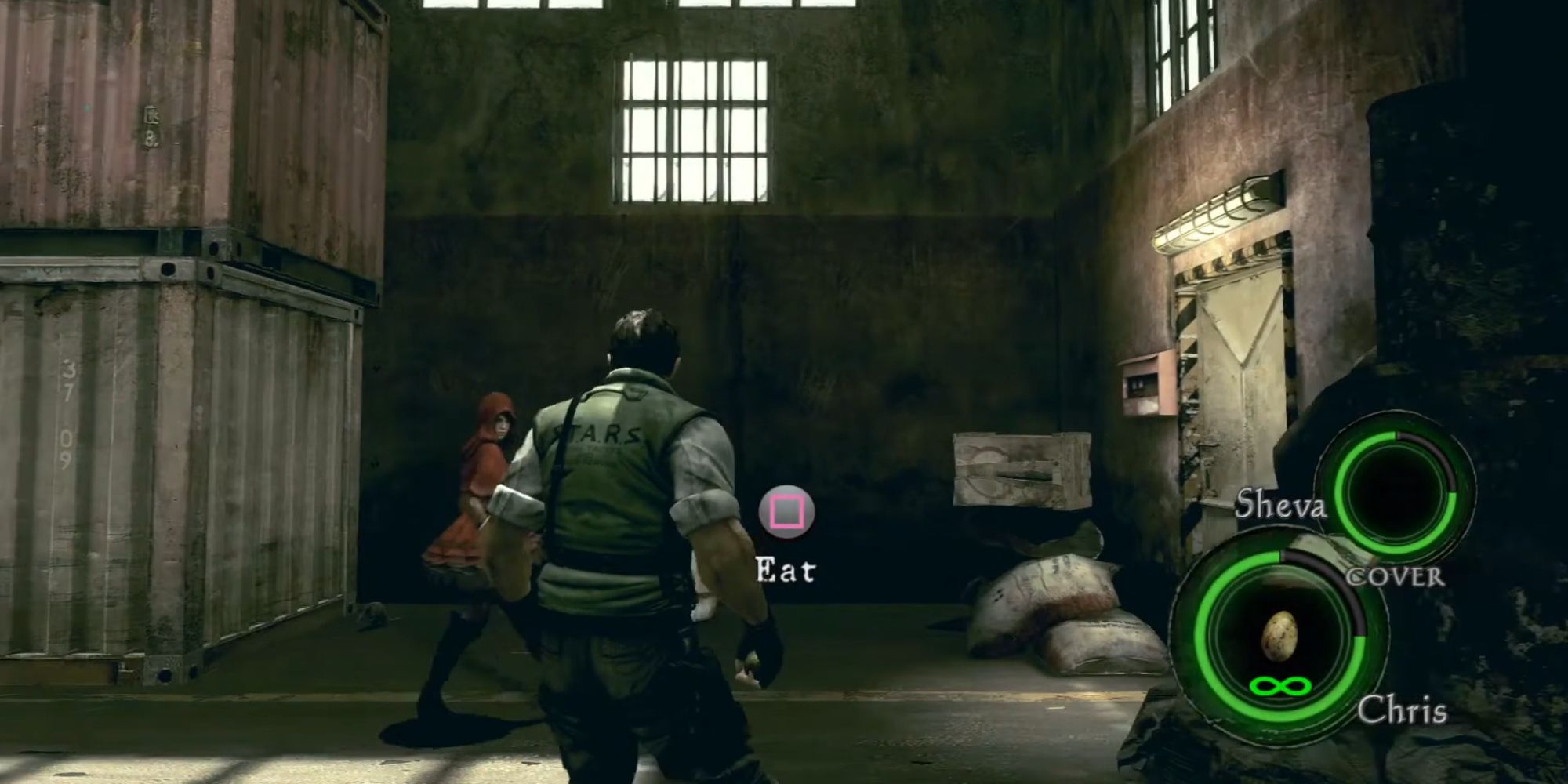 Resident Evil 5 Screenshot Of Chris With Rotten Egg