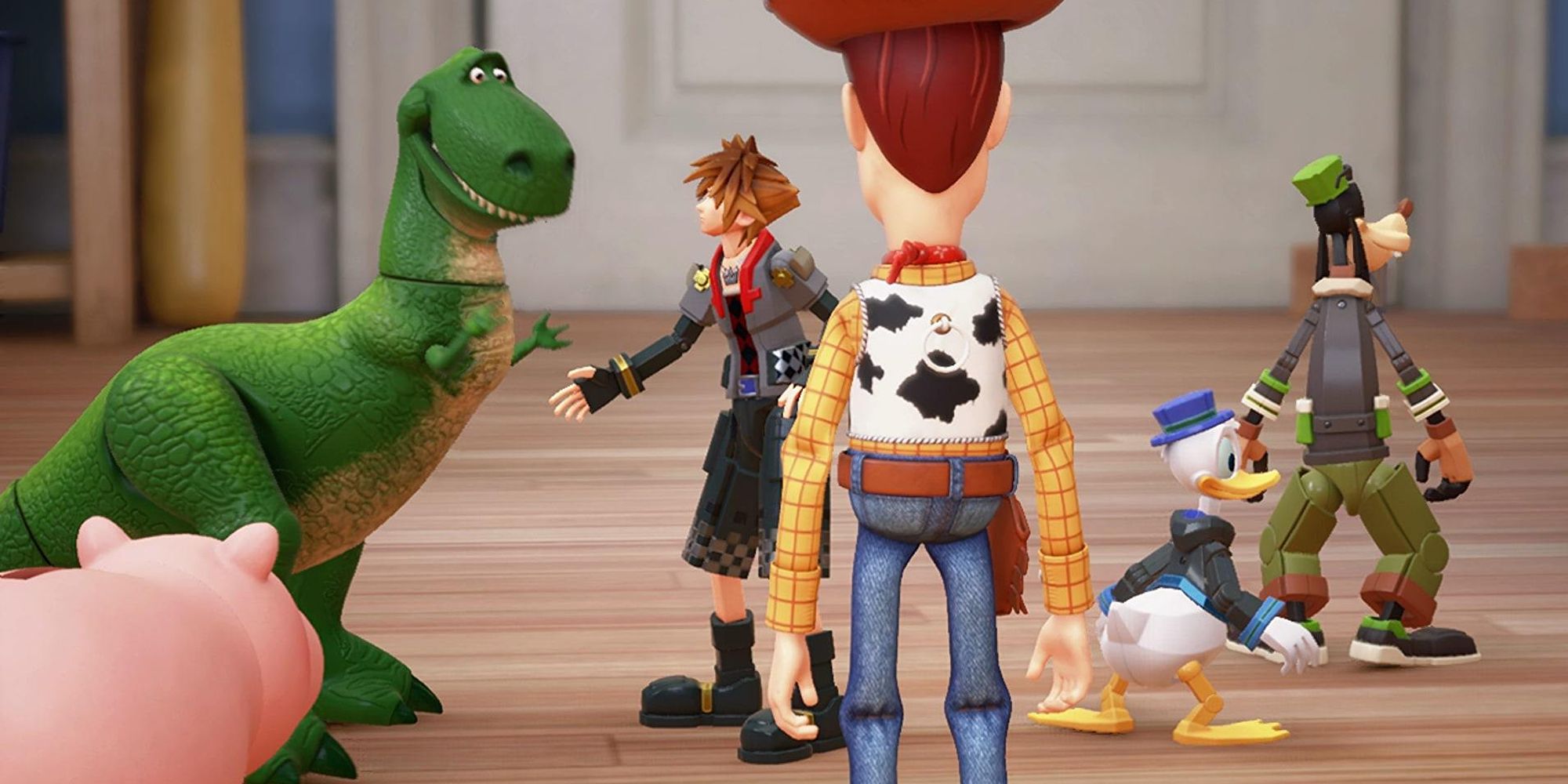 Sora And Friends Meet Andy's Toys