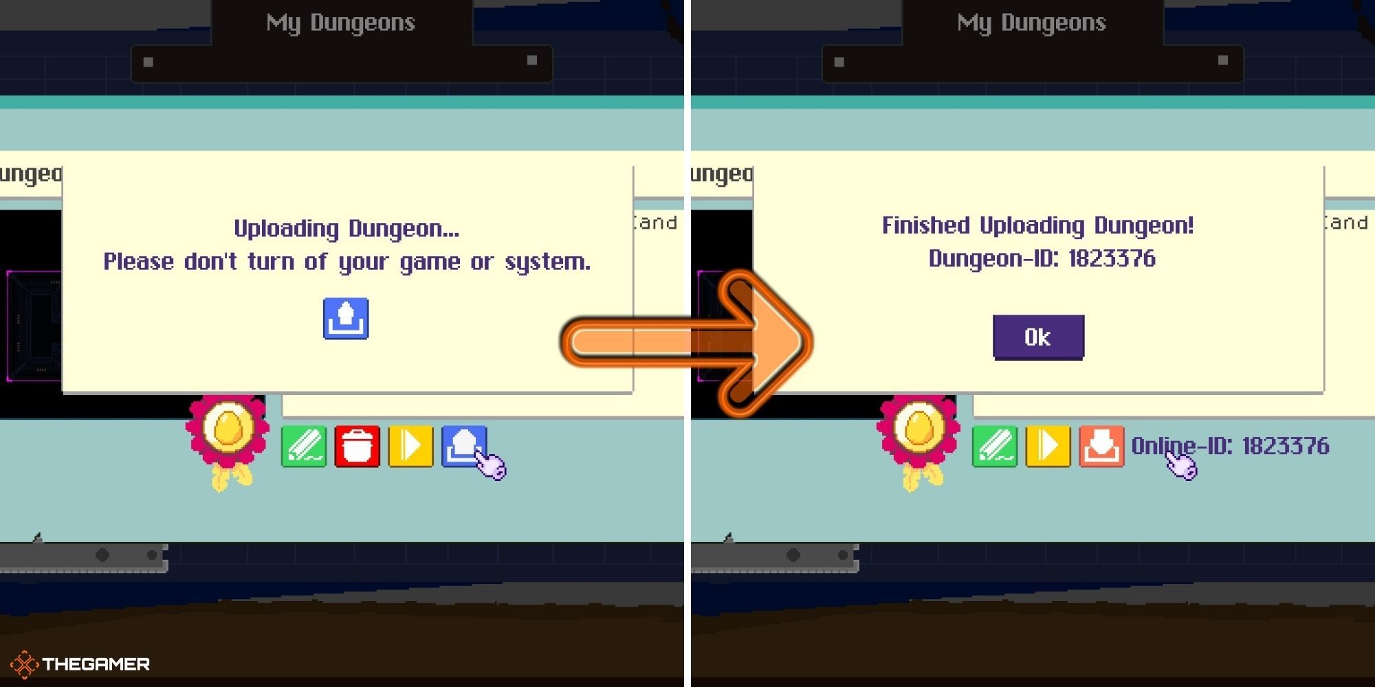 Super Dungeon Maker - Uploading A Dungeon
