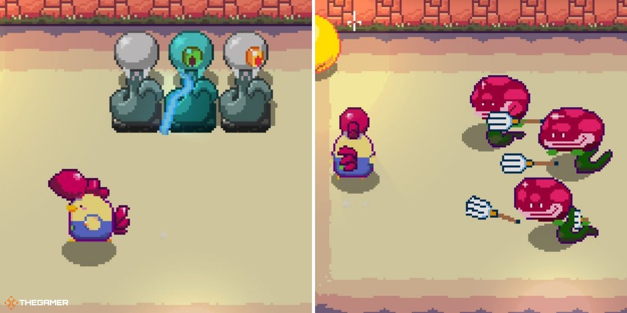 Super Dungeon Maker - enemies attacking the player