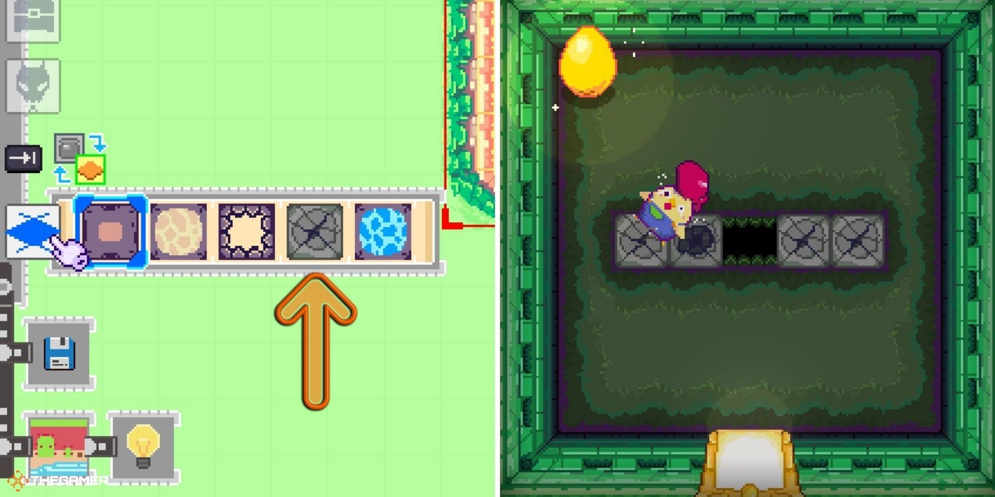 Super Dungeon Maker Dungeon Making floor options on left, floor example on right (2)
