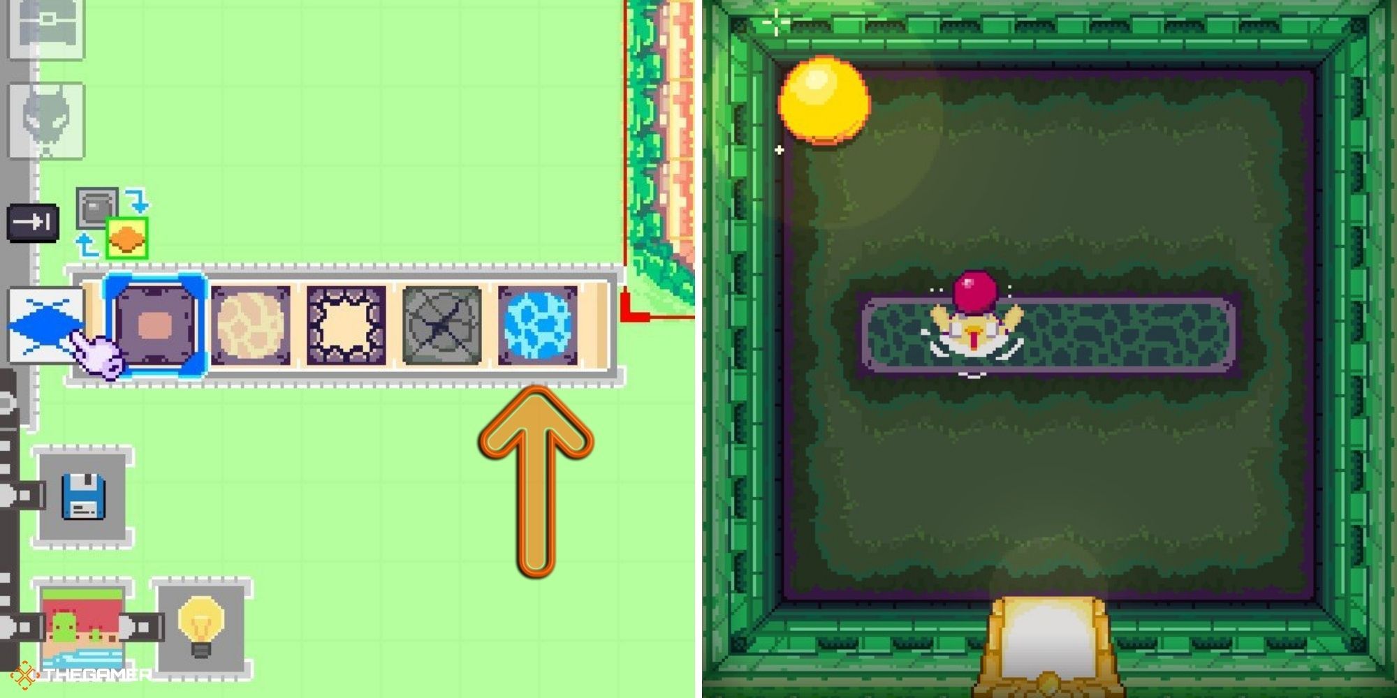 Super Dungeon Maker Dungeon Making floor options on left, floor example on right (3)