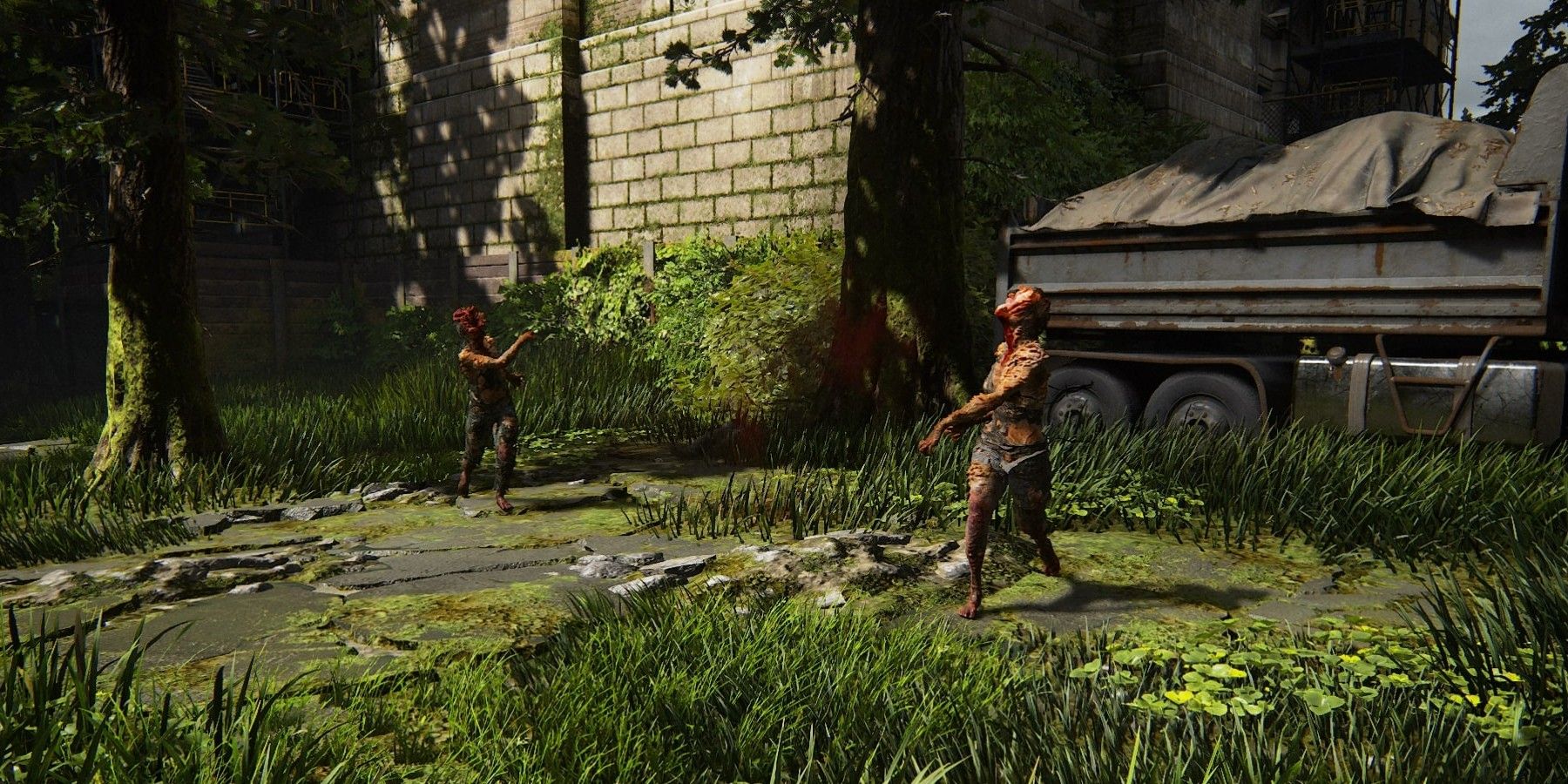horror survival game The Last Of Us Infected Zombies in field