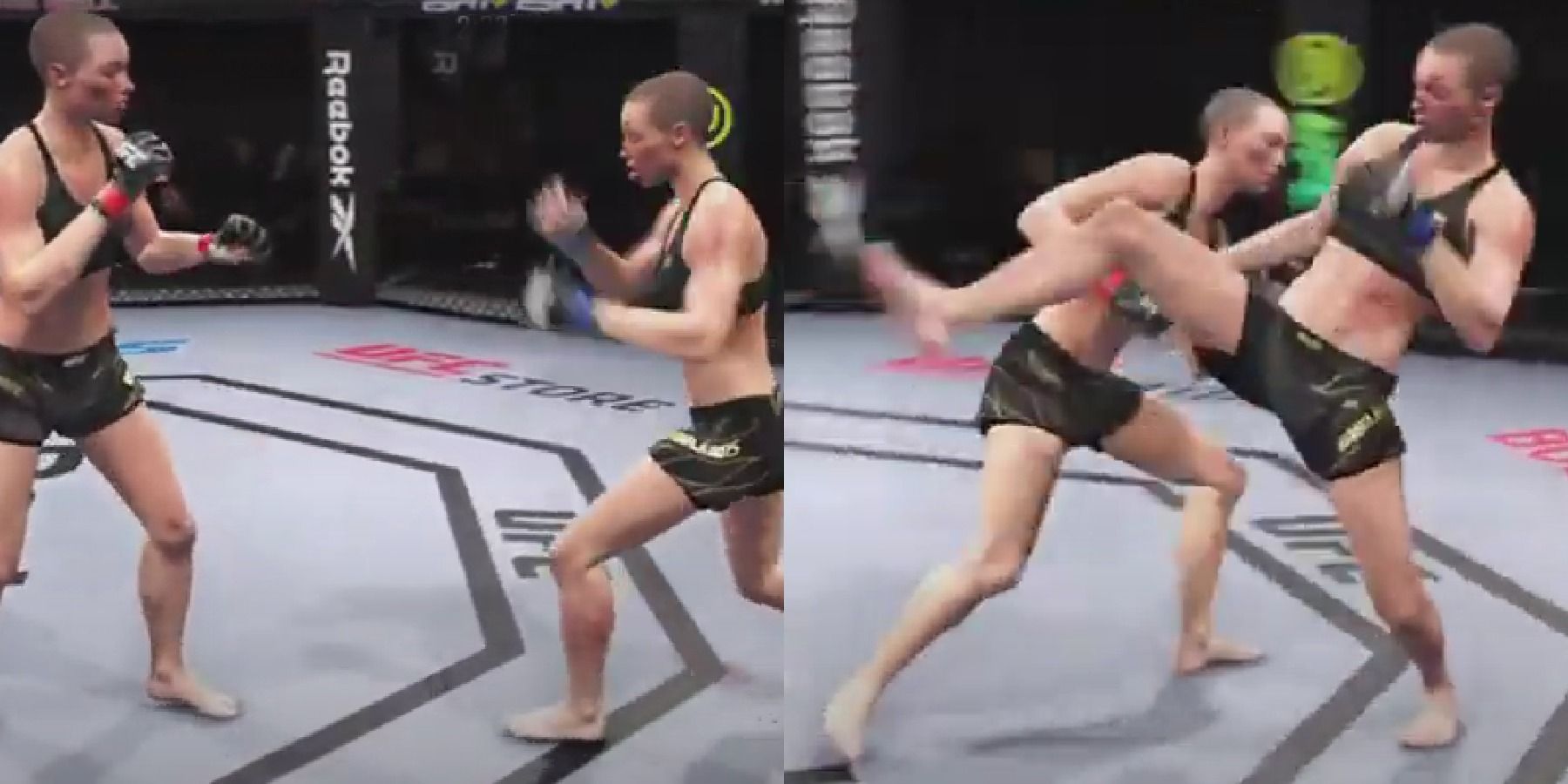 UFC 4 executing a side step