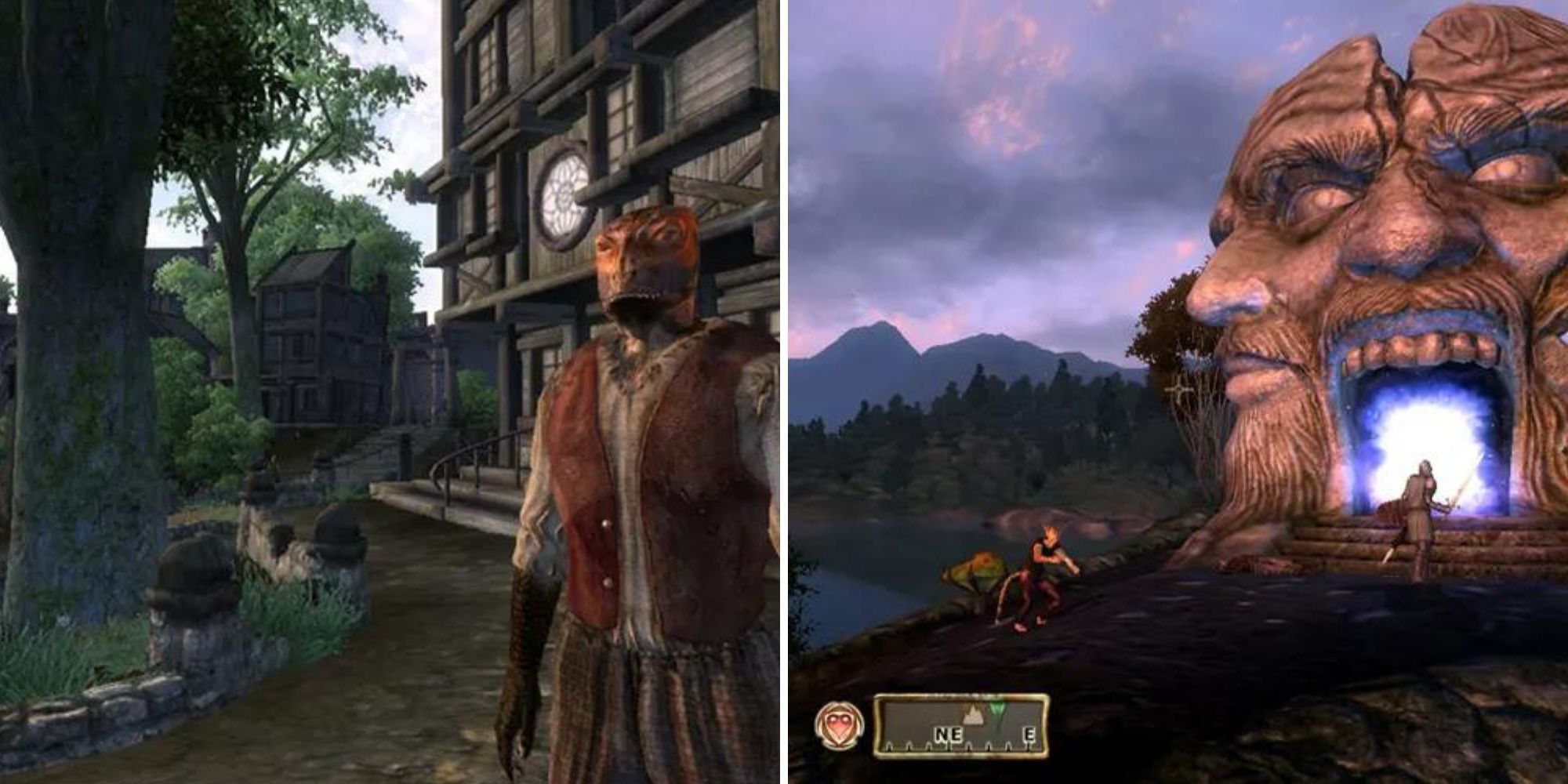 Town Square, city resident and the strange island near Oblivion's Bravil