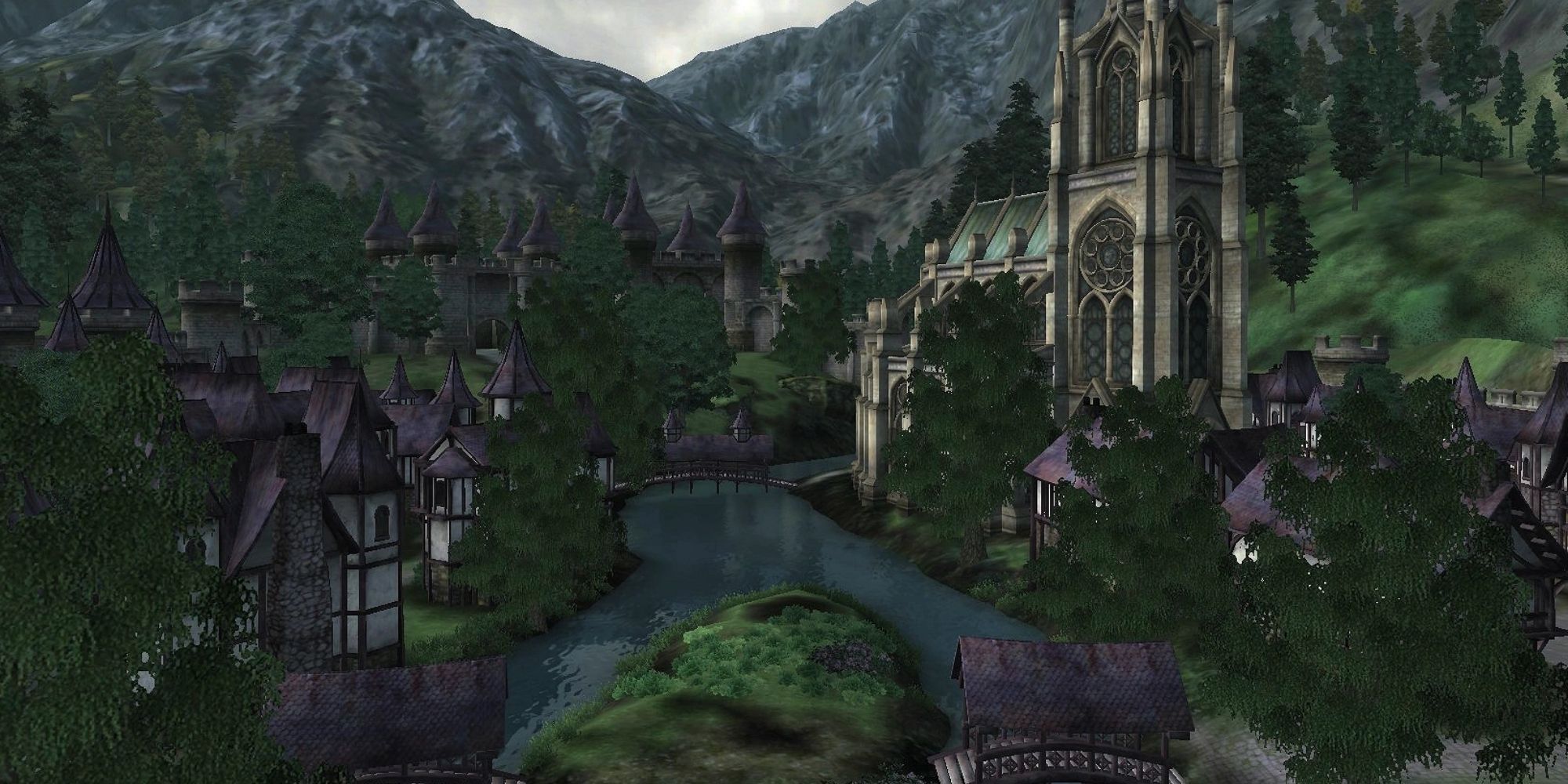 View of Cheydinhal chapel and river view