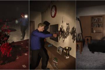 Players cleaning demonic waste in Hellcoming.