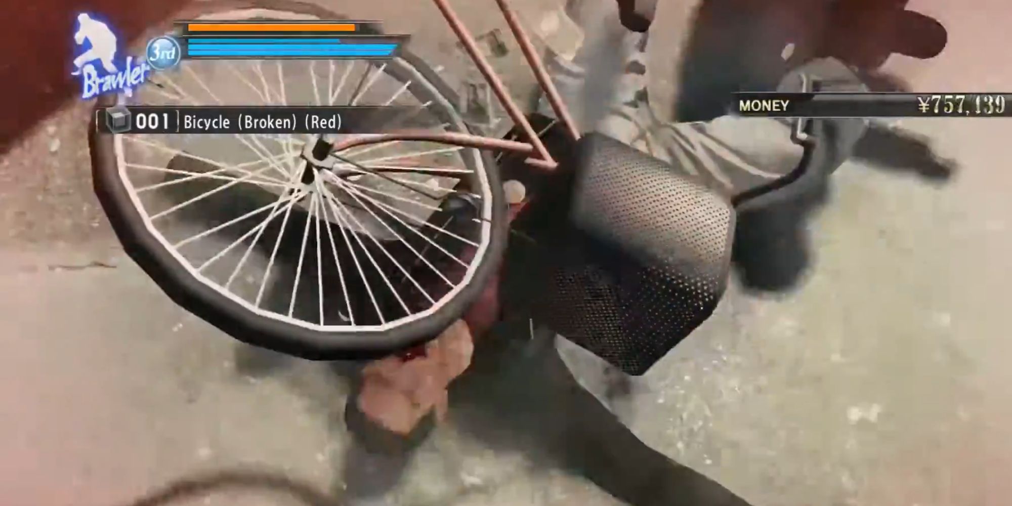 Yakuza Zero Screenshot Of Bicycle Heat Action