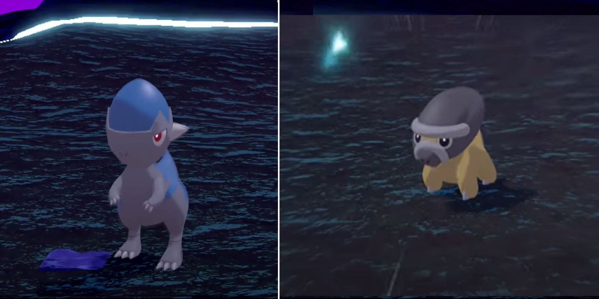 Battling Cranidos and Shieldon in Pokemon Legends: Arceus