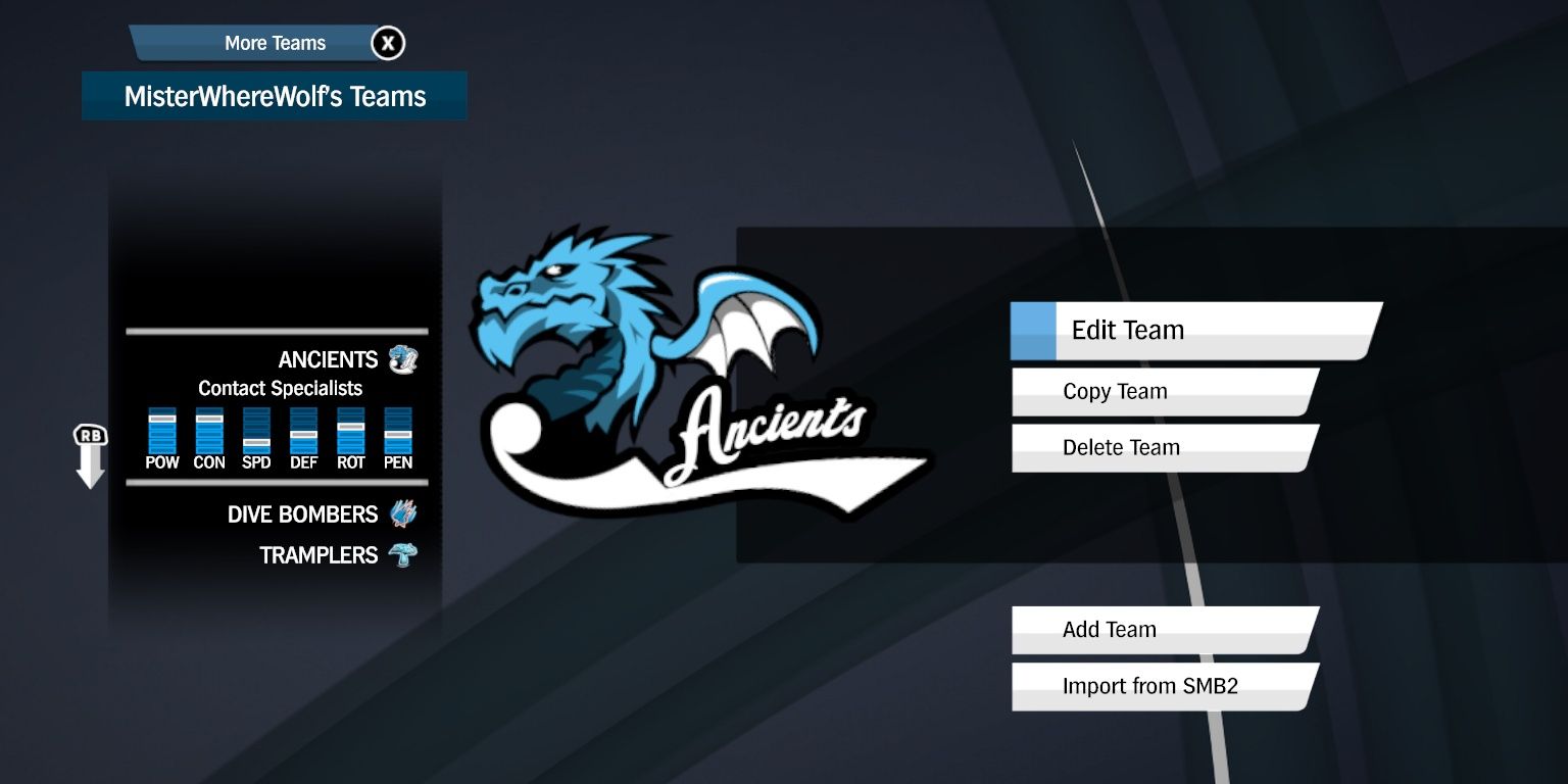 customizing a team and league in super mega baseball 3