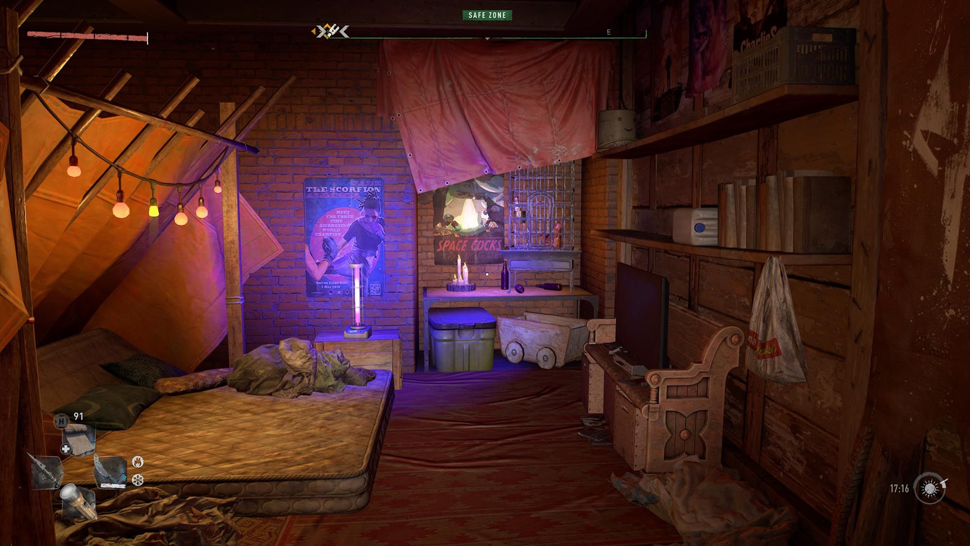 Aiden finds the space rooster in Dying Light 2