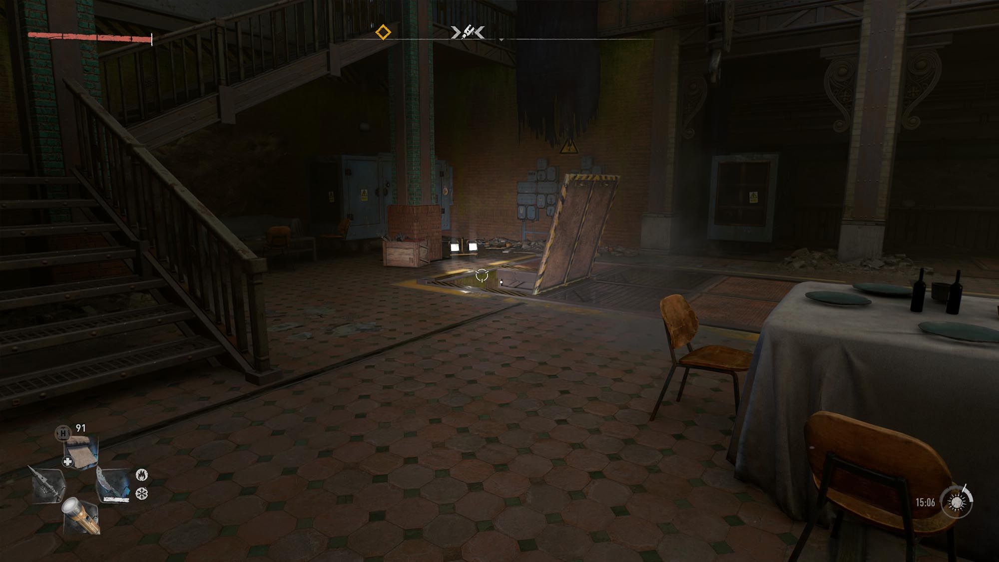 The water hatch inside the Renegade Fortress left open