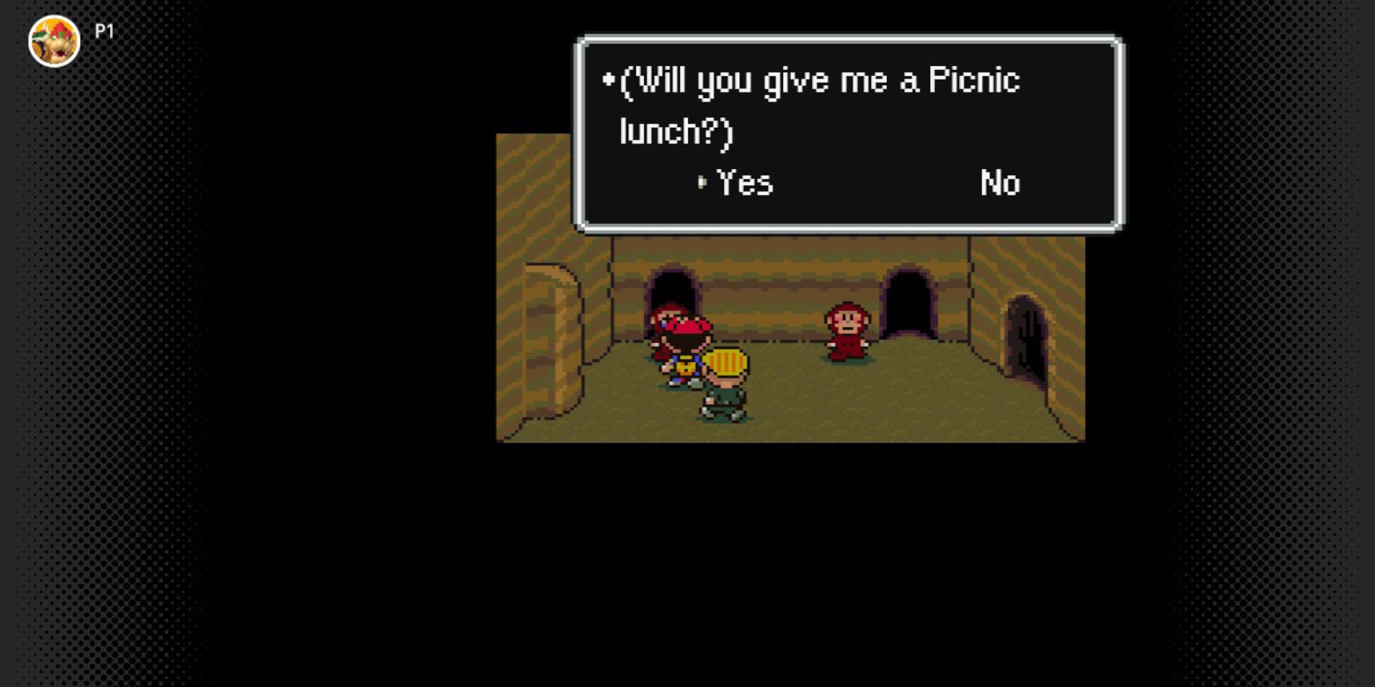 earthbound picnic lunch monkey
