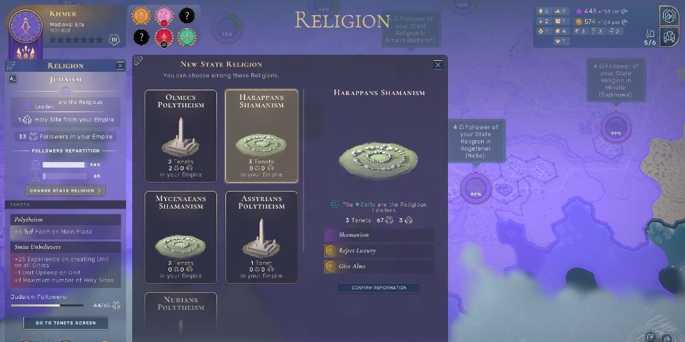 humankind religion screen