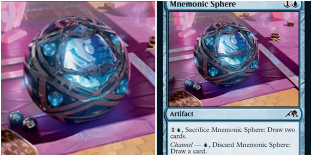 mtg mnemonic sphere card art and text