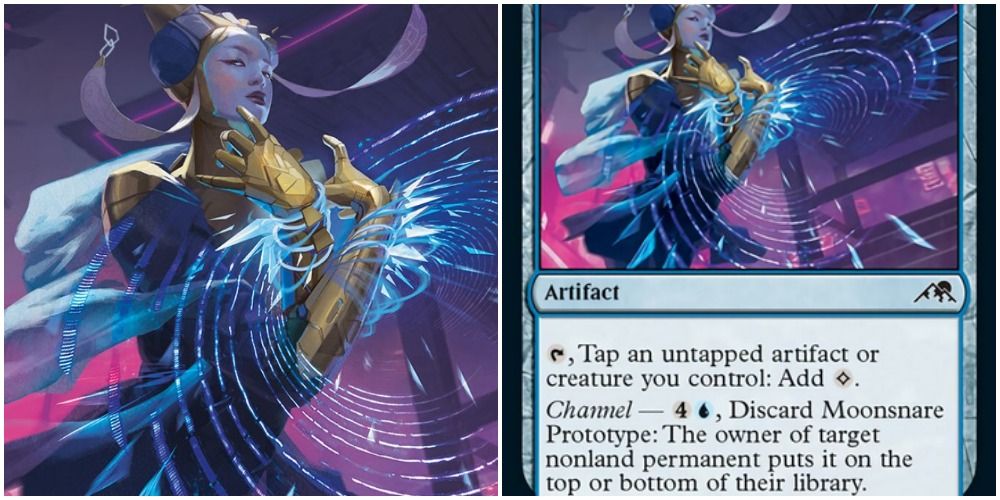 mtg moonsnare prototype card art and text