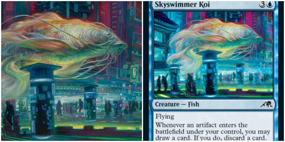 mtg skyswimmer koi art and text