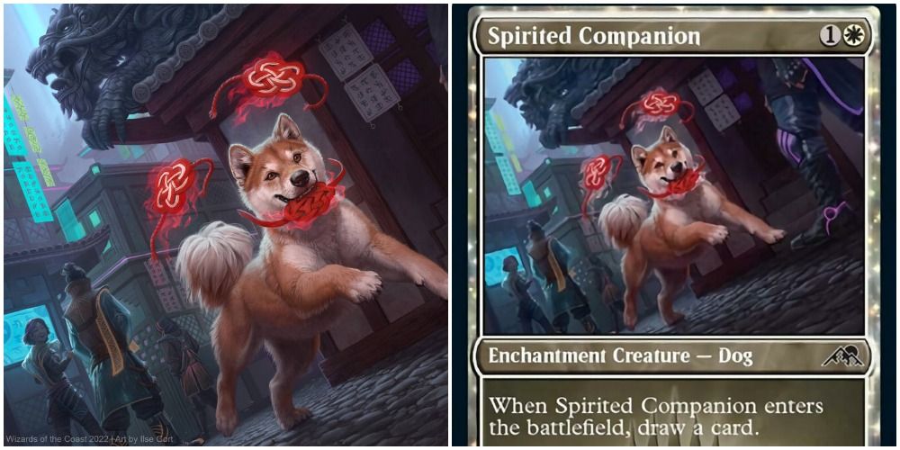 mtg spirited companion card art and text