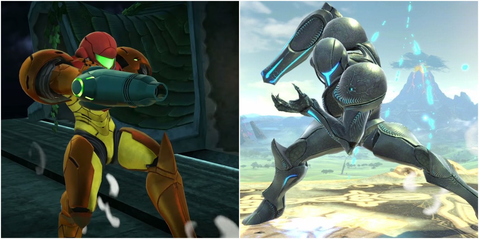 Samus and Dark Samus Smash Ultimate Posing