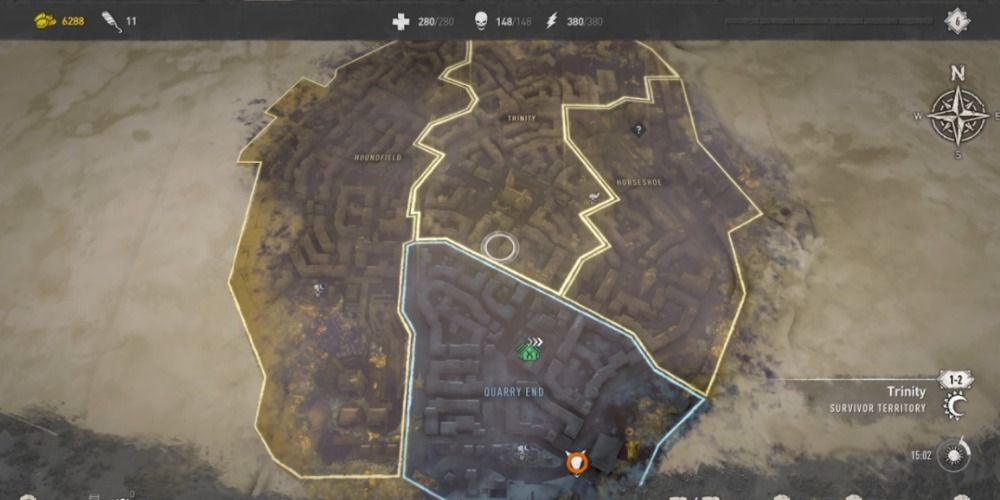 GRE anomalies location in old villedor