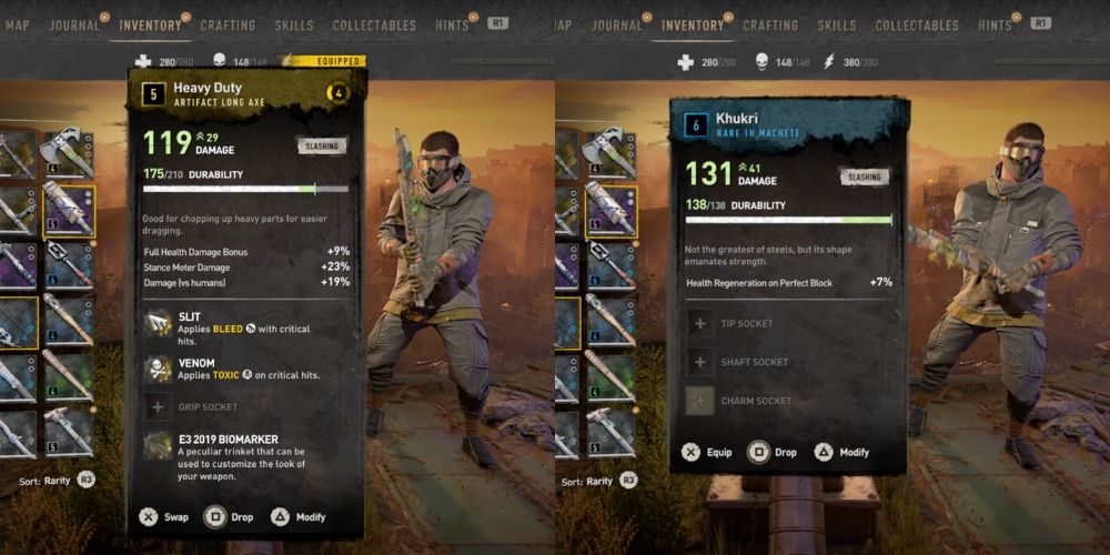 high damaging melee weapons in dying light 2