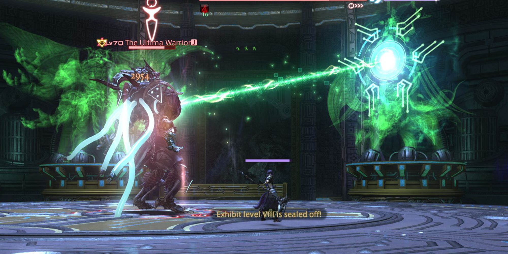 the ultima warrior casting primordial aether to draw upon the power of the warring triad