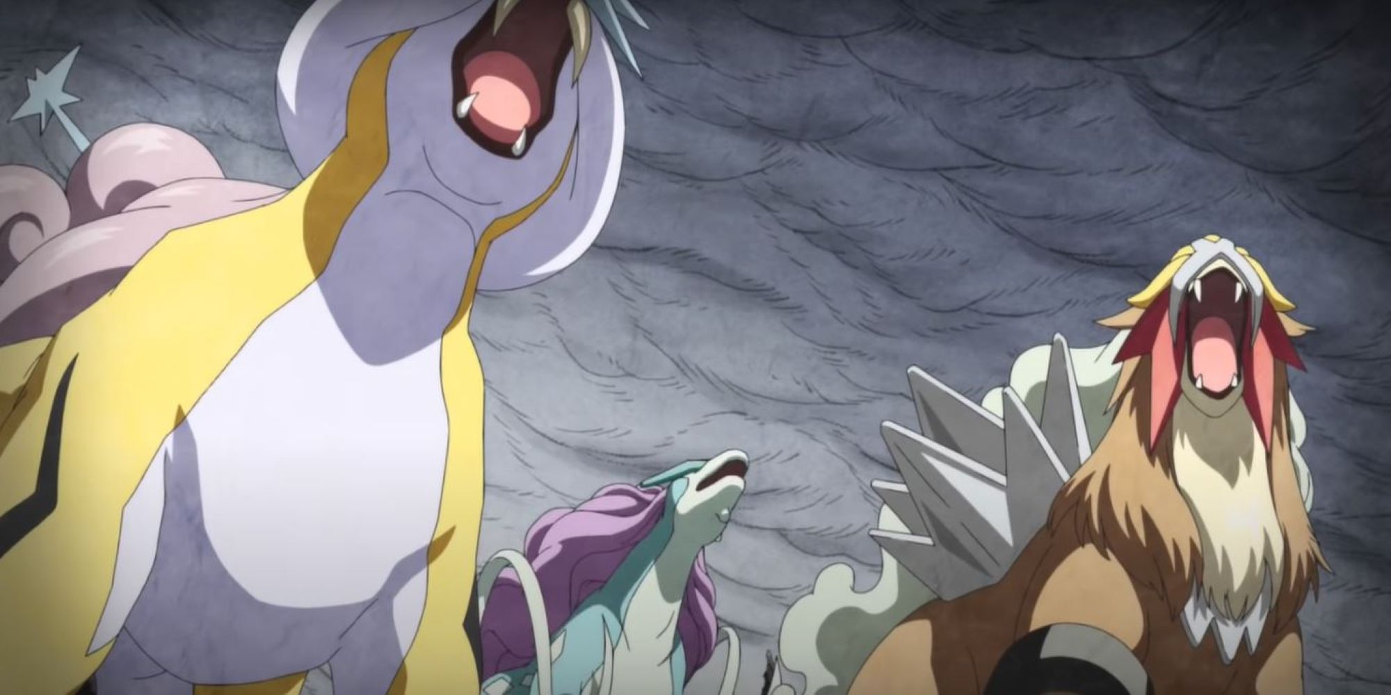 raikou, entei suicune roaring in Pokemon Generations
