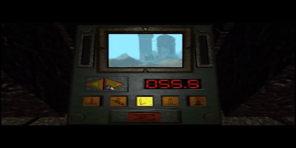 A monitor with a display screen with controls underneath