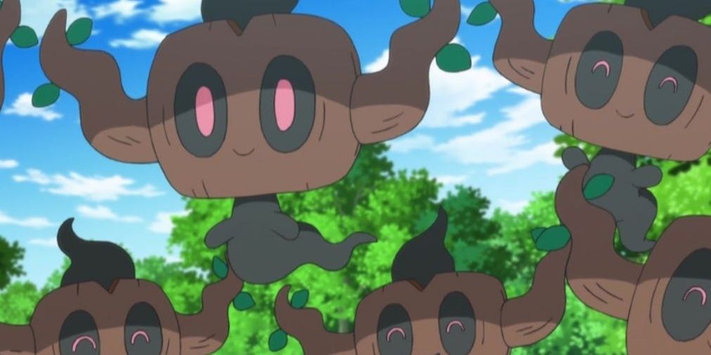 A group of Phantump in Pokemon