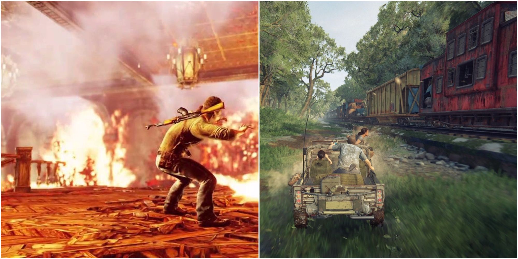 uncharted split image set pieces