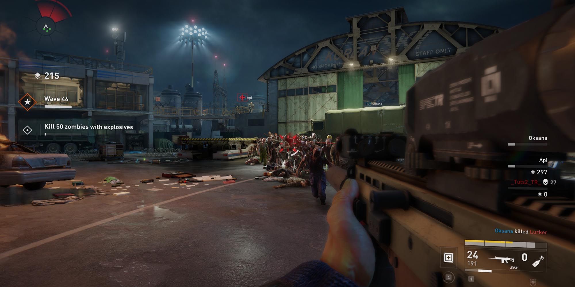 Barbed wire breaks down almost immediately in WWZ Horde Mode