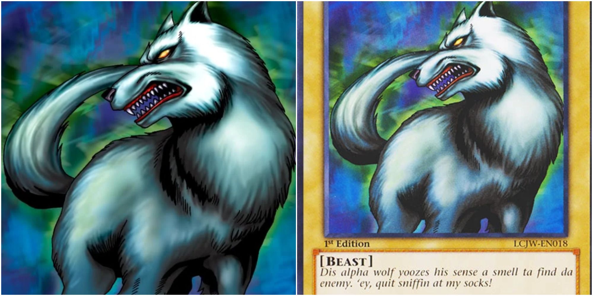 yugioh card art and card text for wolf