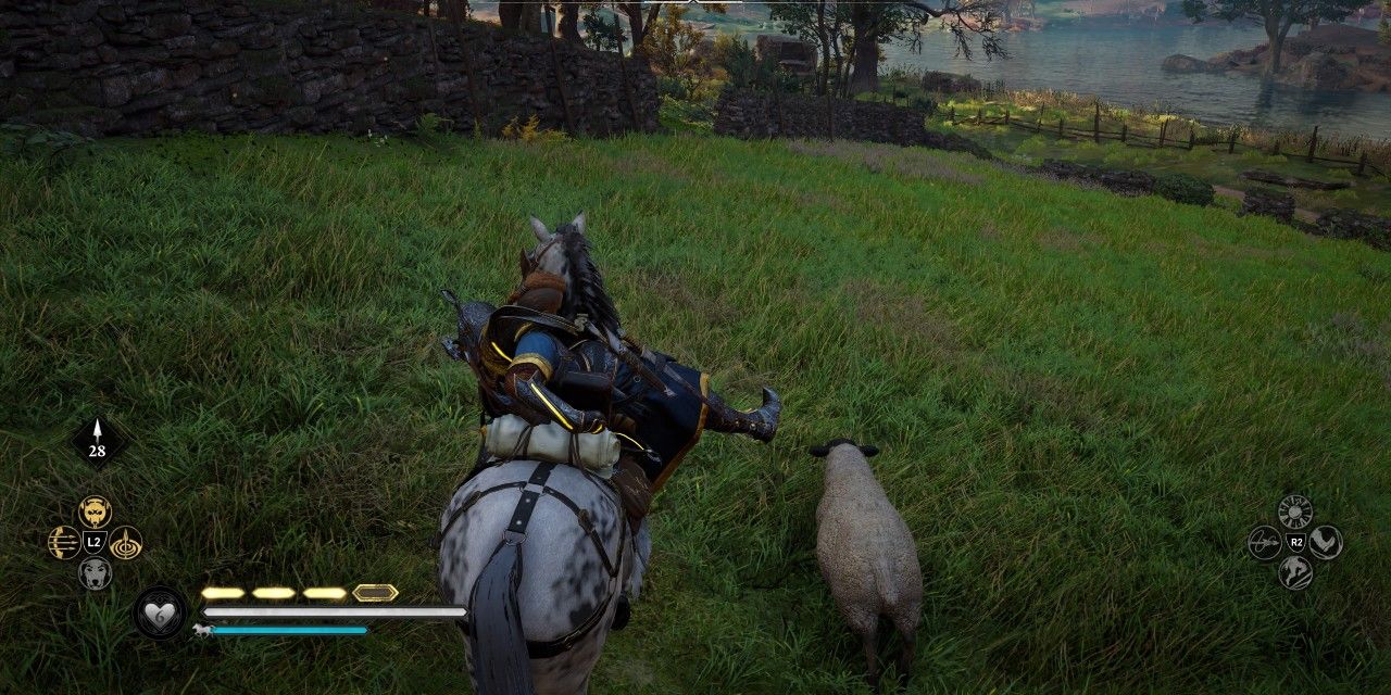 Eivor riding a horse in Assassin's Creed Valhalla