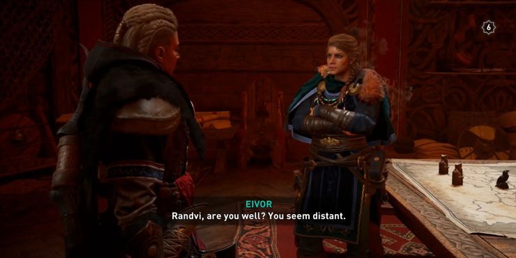 Eivor Romancing Randvi in Assassin's Creed Valhalla