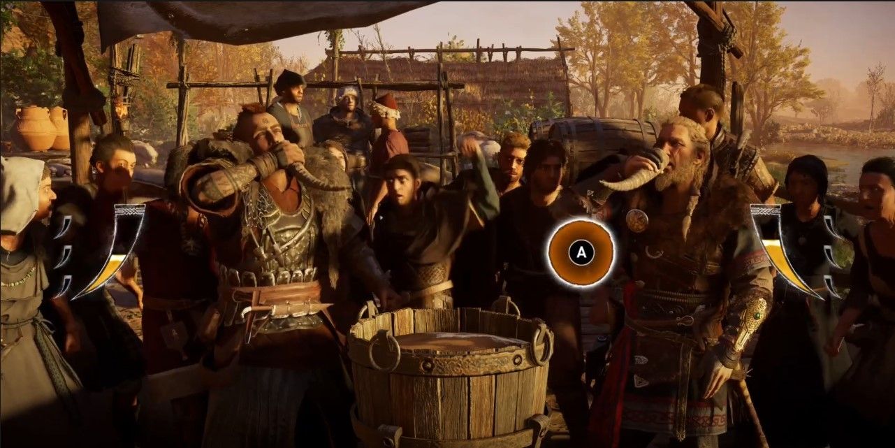 Drinking games in Assassin's Creed Valhalla
