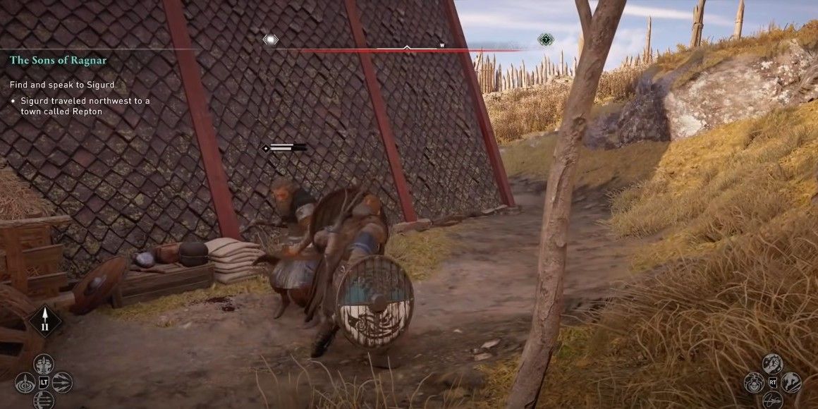 Eivor using two shields in Assassin's Creed Valhalla