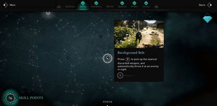 Skill tree in Assassin's Creed Valhalla