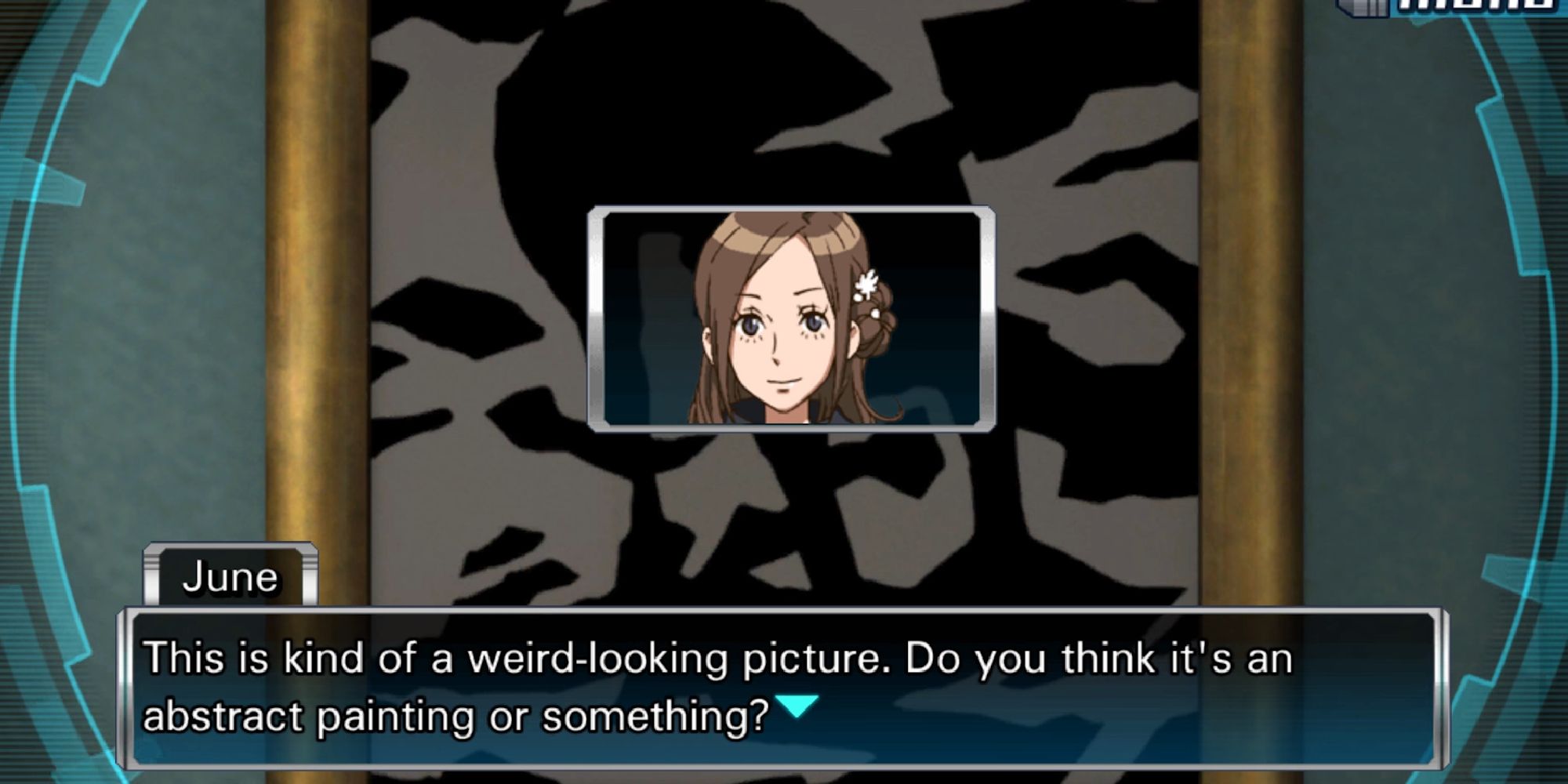 june telling junpei about the painting
