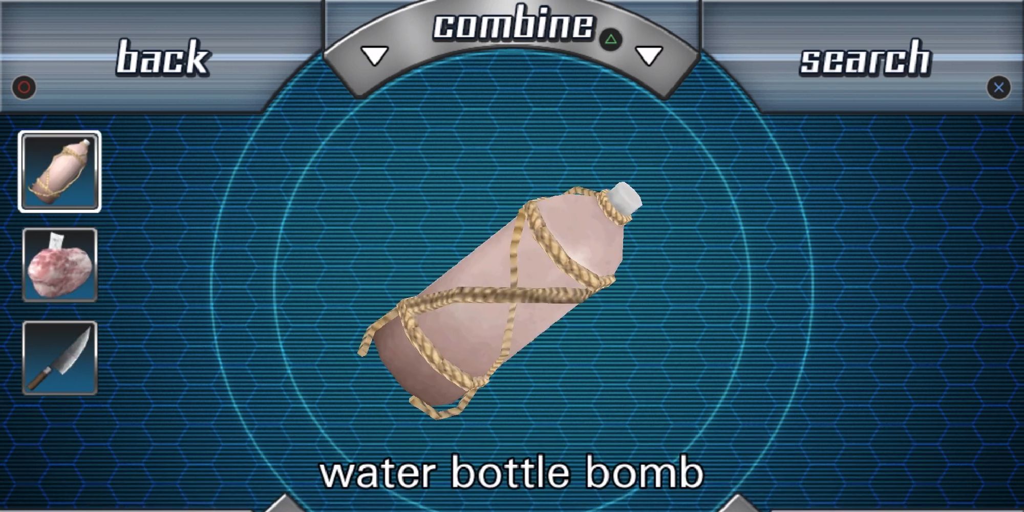 complete water bottle bomb in inventory