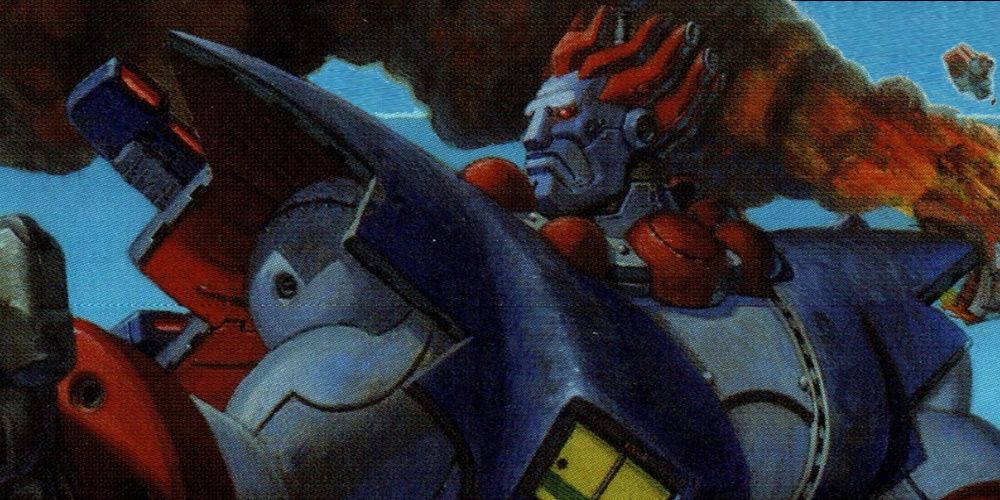 Akuma depicted as a giant robot (in Cyber Bots)