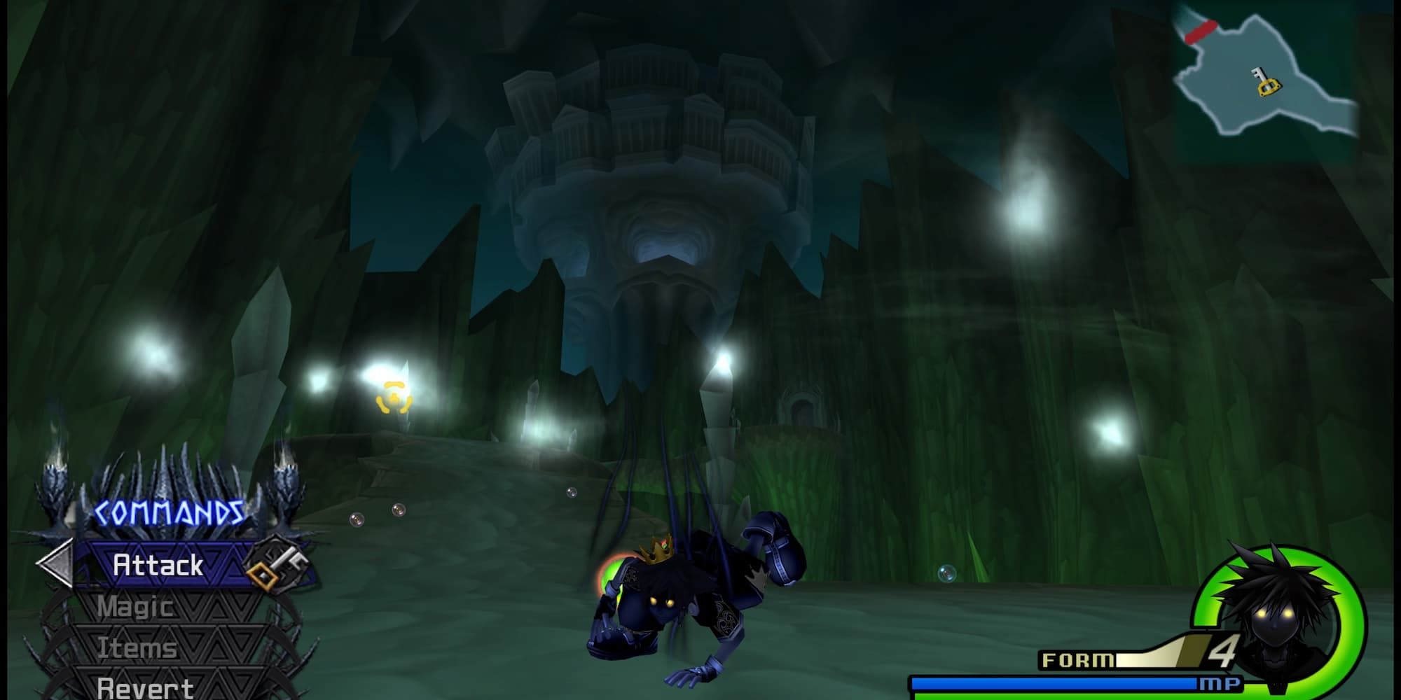 Sora in Anti Form in the Hercules Underworld