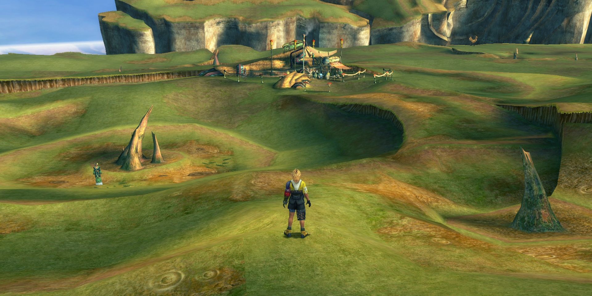 Tiduse standing at the centre of the Calm Lands