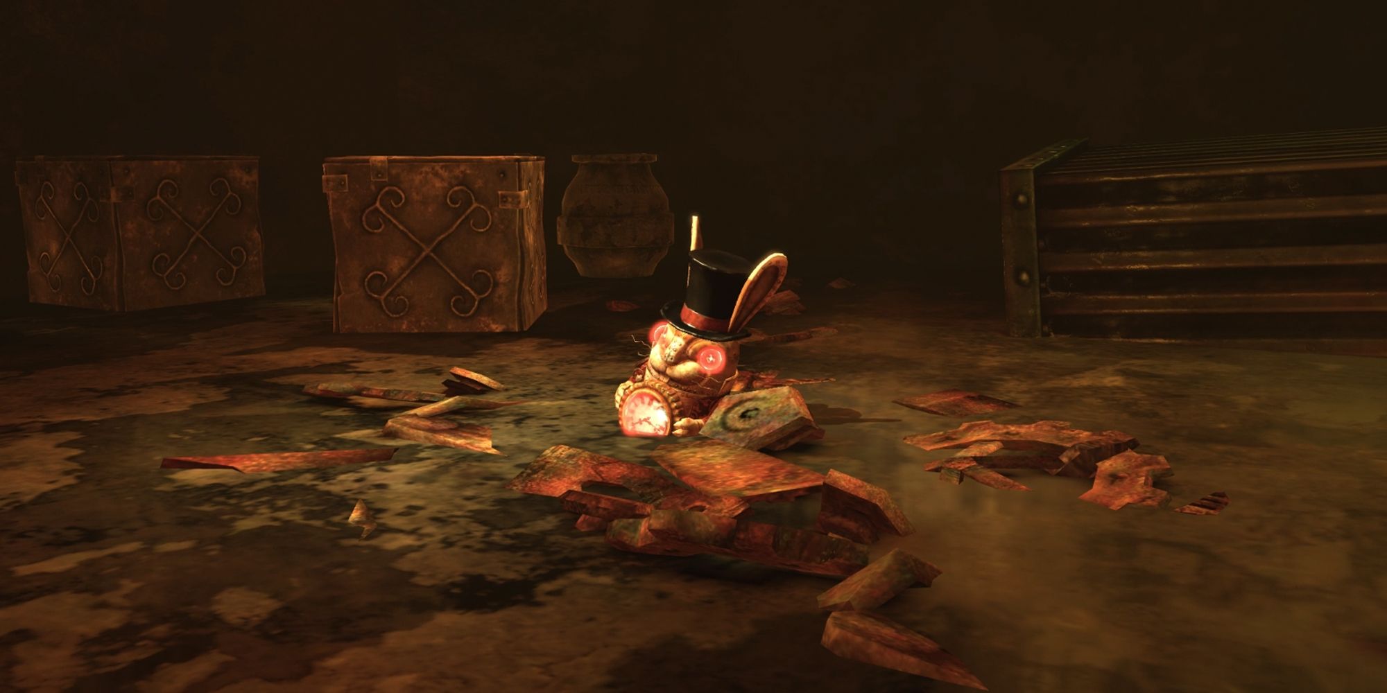 Alice Madness Returns cutscene of finding Clockwork Bomb.