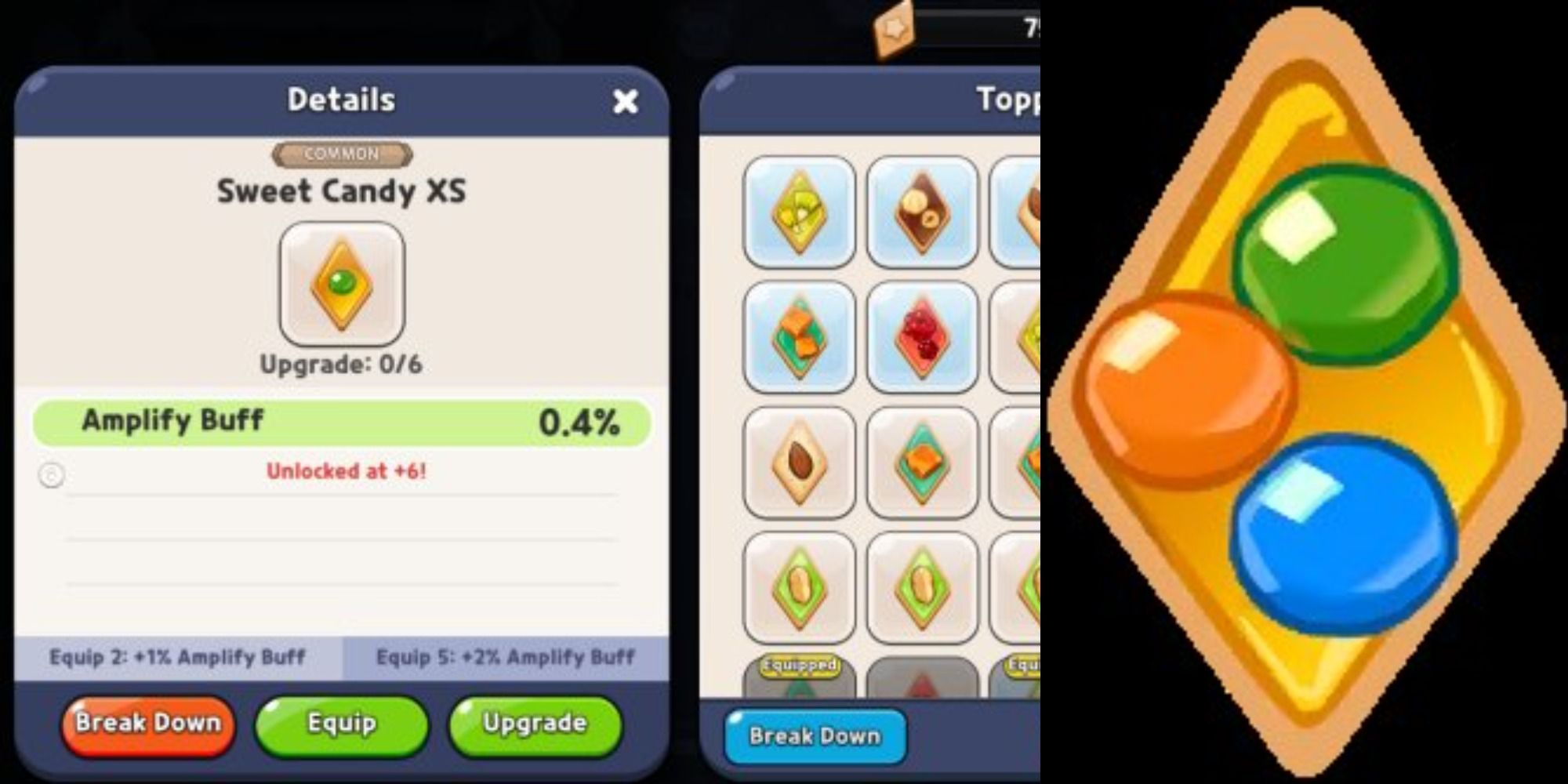 Cookie Run Kingdom Sweet Candy stats