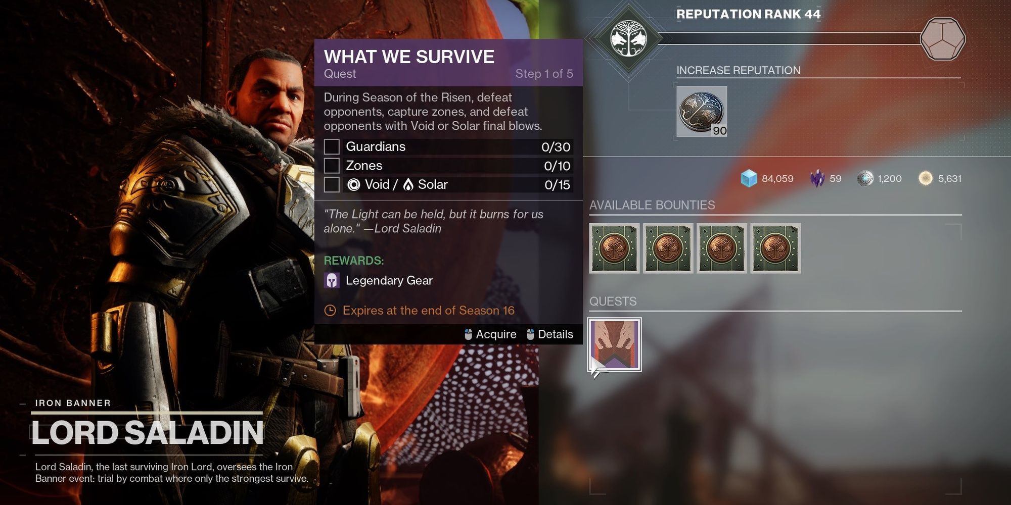 Destiny 2 What We Survive Quest
