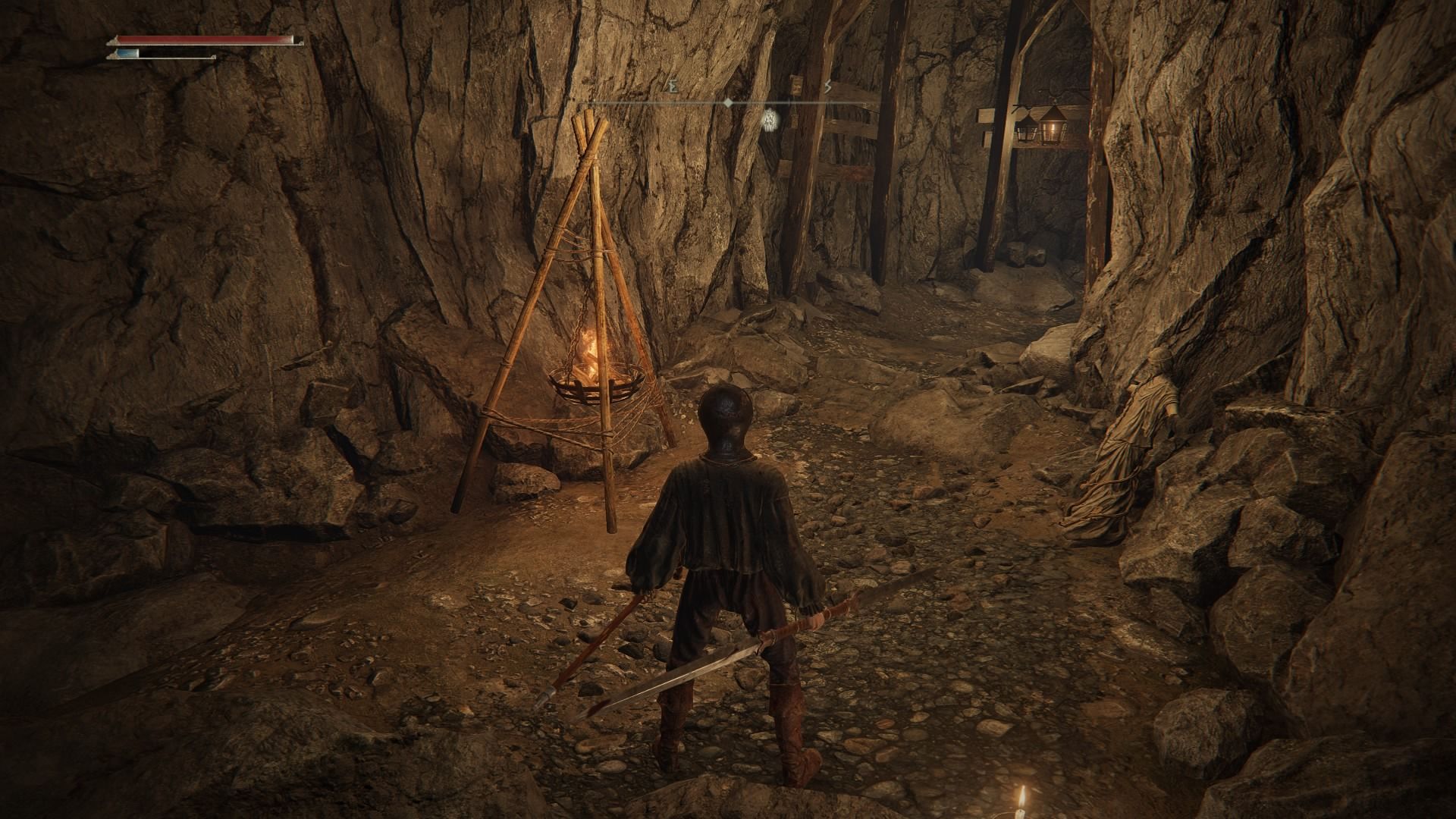Elden Ring Limgrave Tunnels, follow the torch